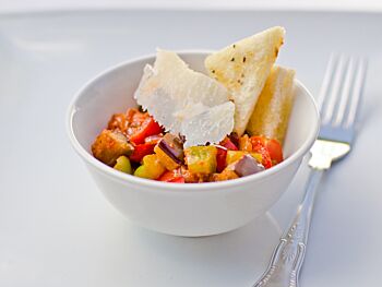 Ratatouille with Garlic Crostini