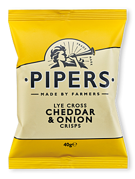 Lye Cross Cheddar & Onion Crisps 40g