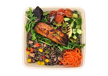 Harissa Roasted Salmon with a Wild Rice Salad - Bento Box