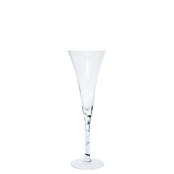 Champagne Flute - Spiral Stem