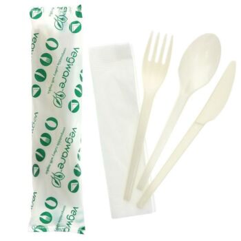 Plant Based Cutlery and Compostable Pack 