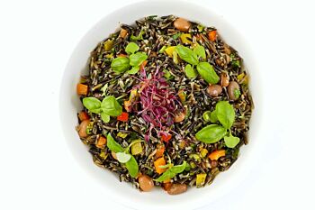 Platter of Wild Rice and Bean Salad