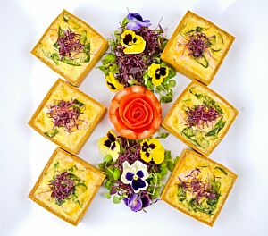 Individual Roasted Vegetable Quiche - Cold Fork Buffet