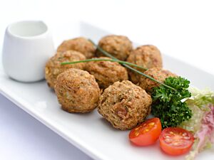 Falafel with Mint Yoghurt Dip